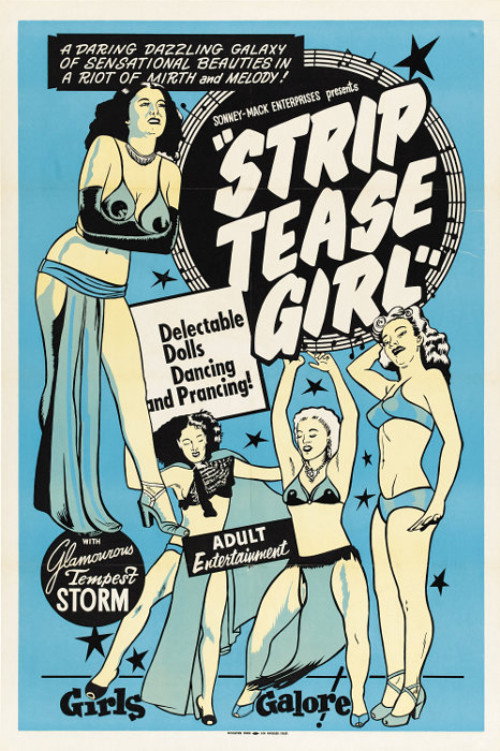 Movie poster for Strip Tease Girl (1952)