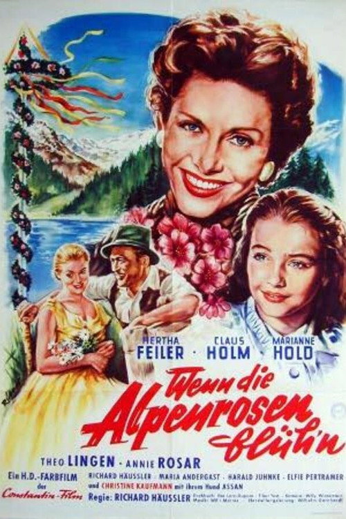 Movie poster for Wenn die Alpenrosen blüh'n (1955)