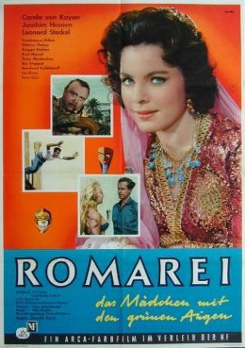 Movie poster for Romarei, the Girl with the Green Eyes (1958)