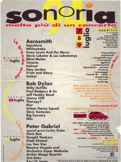 Movie poster for Whitesnake in Concert - Sonoria Festival at Acquatica Park (1994)