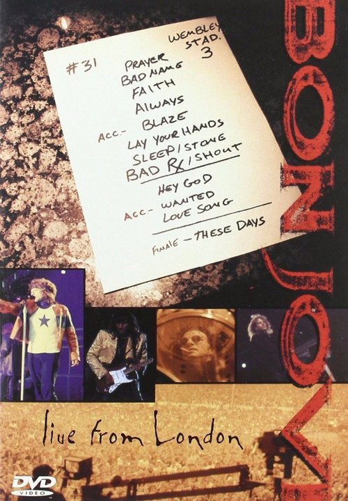 Movie poster for Bon Jovi - Live from London (1995)