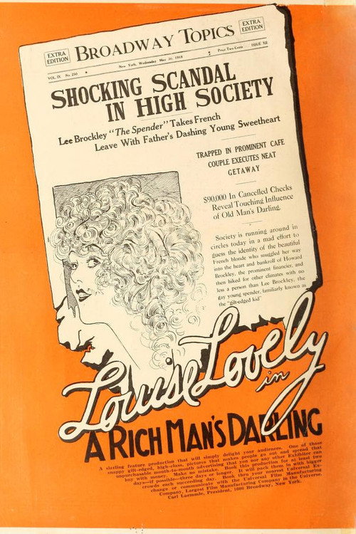 Movie poster for A Rich Man's Darling (1918)
