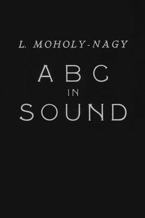 Movie poster for ABC in Sound (1933)