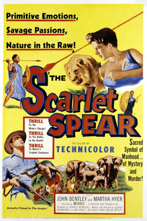 Movie poster for The Scarlet Spear (1954)