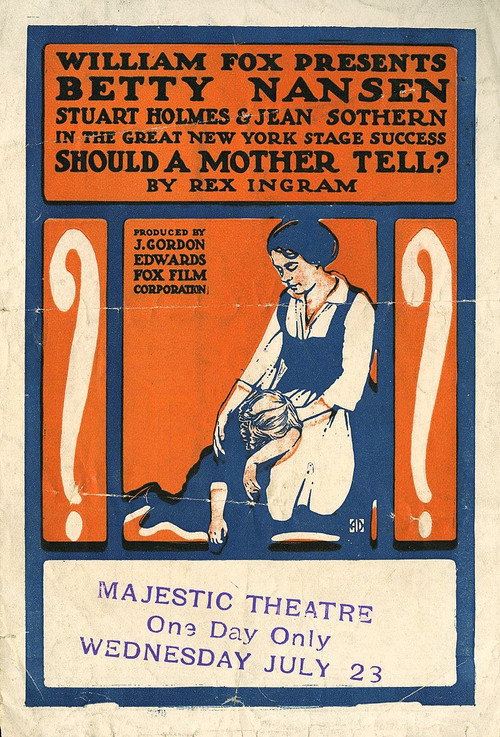 Movie poster for Should a Mother Tell (1915)