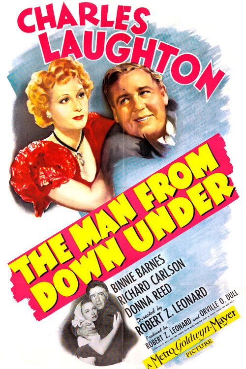 Movie poster for The Man from Down Under (1943)
