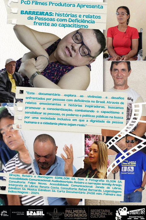 Movie poster for Barreiras: Histórias e relatos de pessoas com deficiência frente ao capacitismo (2024)