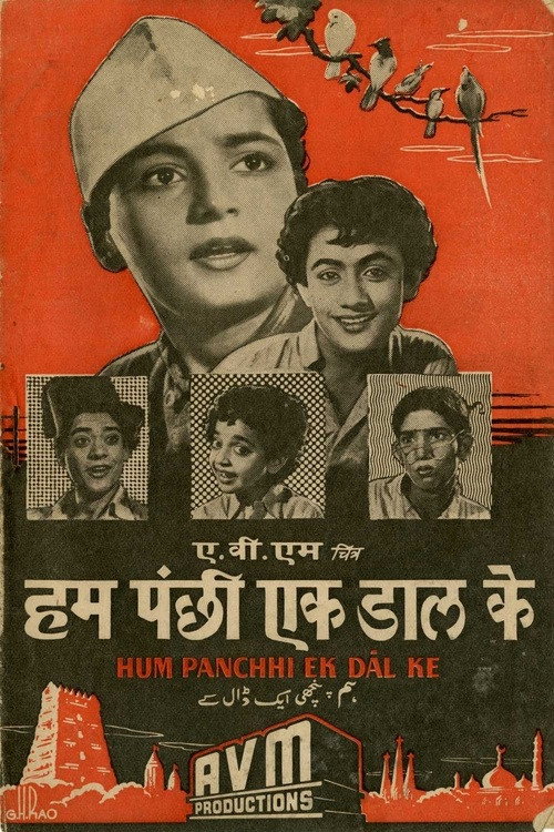 Movie poster for Hum Panchhi Ek Dal Ke (1957)