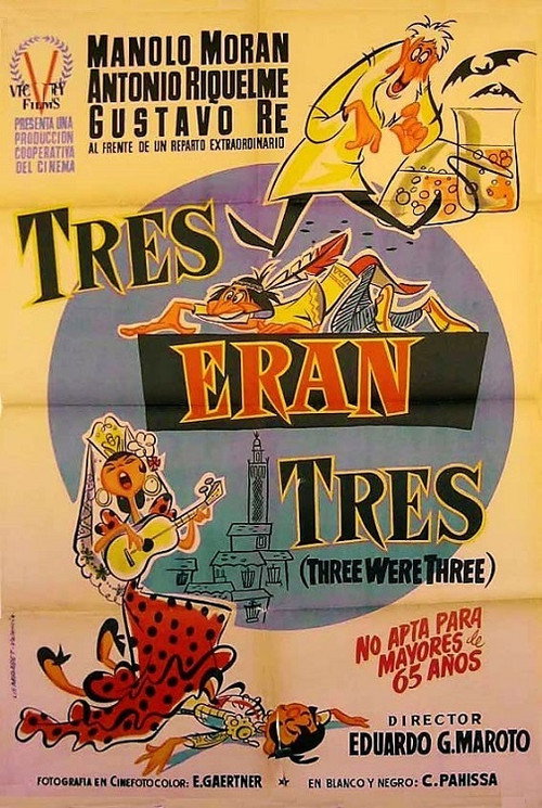 Movie poster for Tres eran tres (1954)