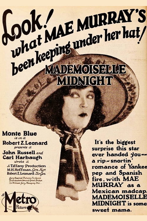 Movie poster for Mademoiselle Midnight (1924)