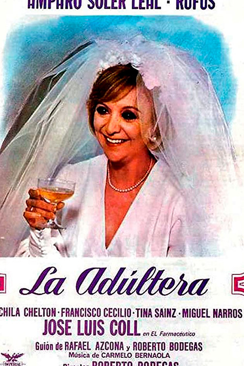 Movie poster for La adúltera (1975)