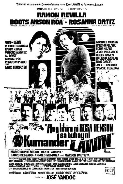 Movie poster for Ang Lihim ni Rosa Henson sa Buhay ni Kumander Lawin (1976)