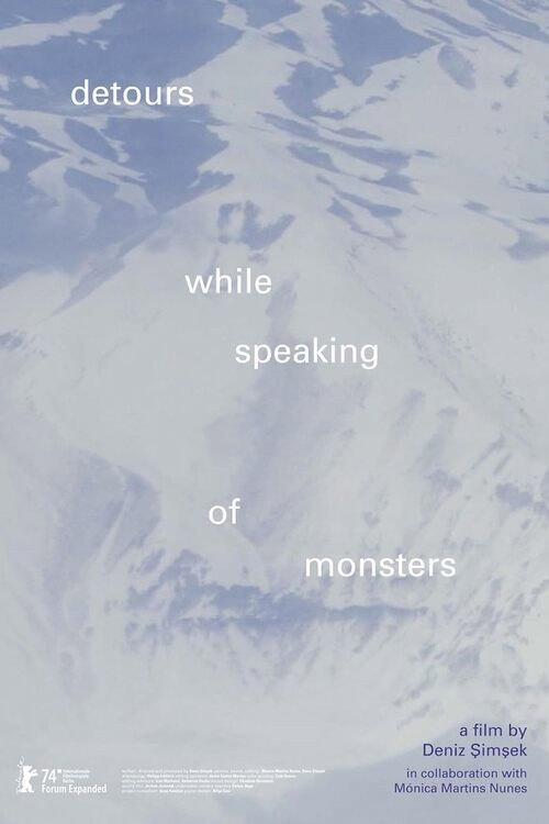 Movie poster for detours while speaking of monsters (2024)