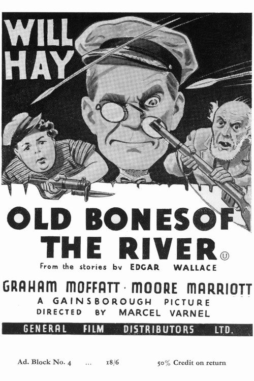 Movie poster for Old Bones of the River (1938)