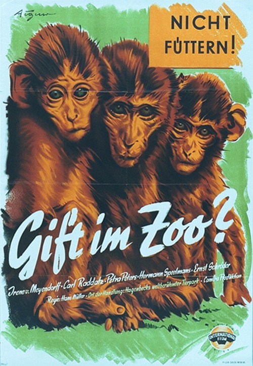 Movie poster for Gift im Zoo (1952)