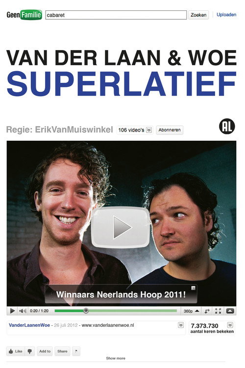 Movie poster for Van der Laan & Woe: Superlatief (2012)