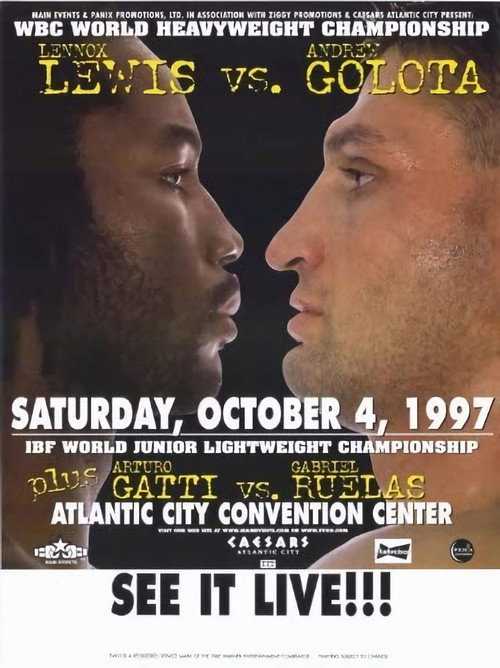 Movie poster for Lennox Lewis vs. Andrew Golota (1997)