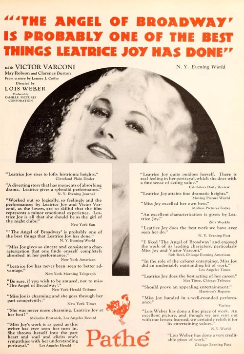 Movie poster for The Angel of Broadway (1927)