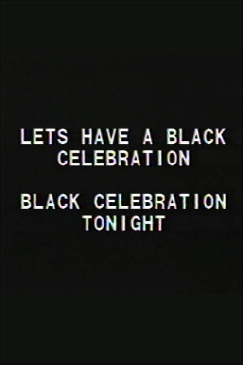 Movie poster for Black Celebration (1988)