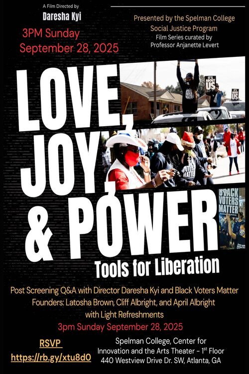 Movie poster for Love, Joy & Power: Tools for Liberation (2025)