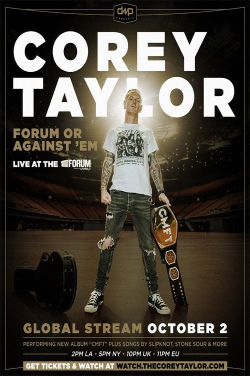 Movie poster for Corey Taylor - Forum or Against 'Em (2020)