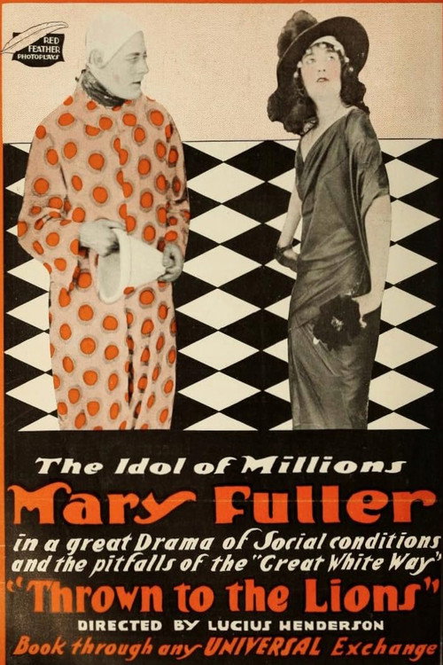 Movie poster for Thrown to the Lions (1916)