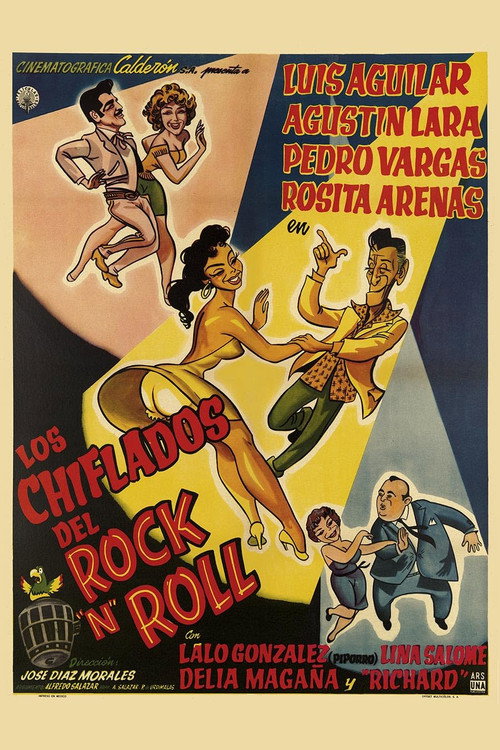 Movie poster for Los chiflados del rock and roll (1957)