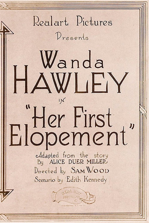 Movie poster for Her First Elopement (1920)