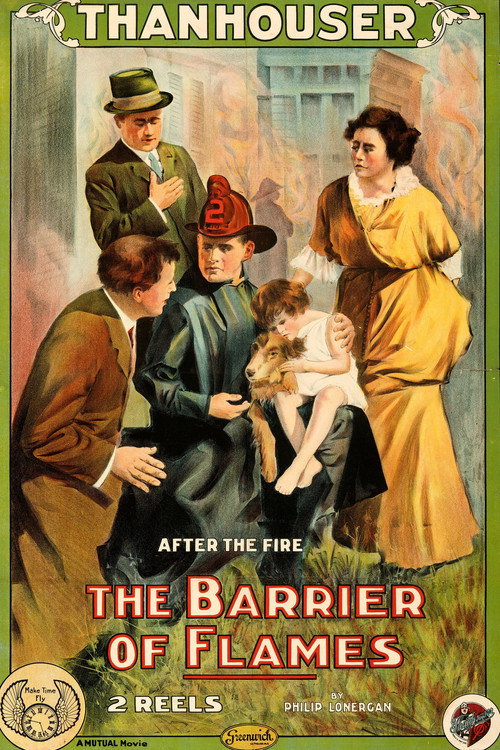 Movie poster for The Barrier of Flames (1914)