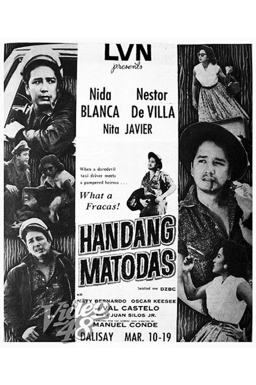 Movie poster for Handang Matodas (1956)