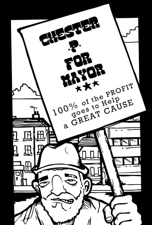 Movie poster for Chester P for Mayor: Hip-Hop, Homelessness and the Housing Crisis (2015)