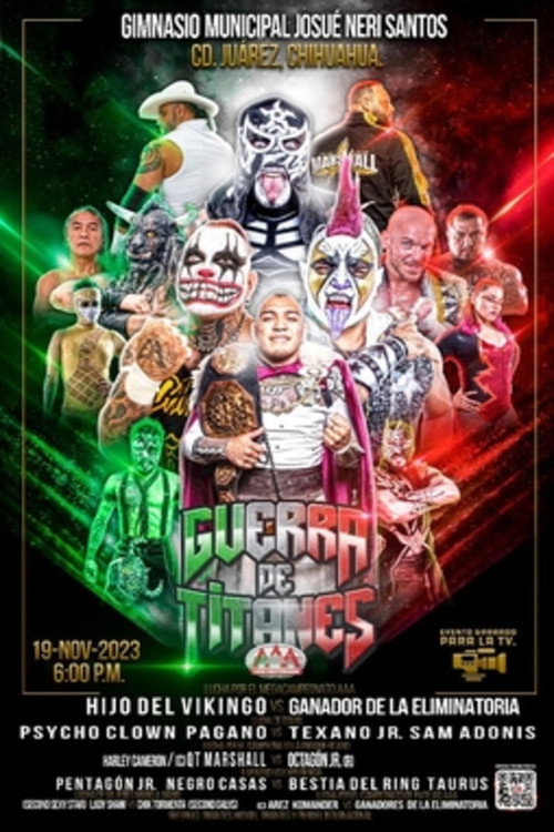 Movie poster for AAA Guerra De Titanes 2023 (2023)