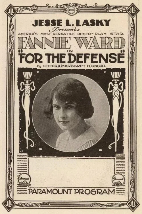 Movie poster for For the Defense (1916)