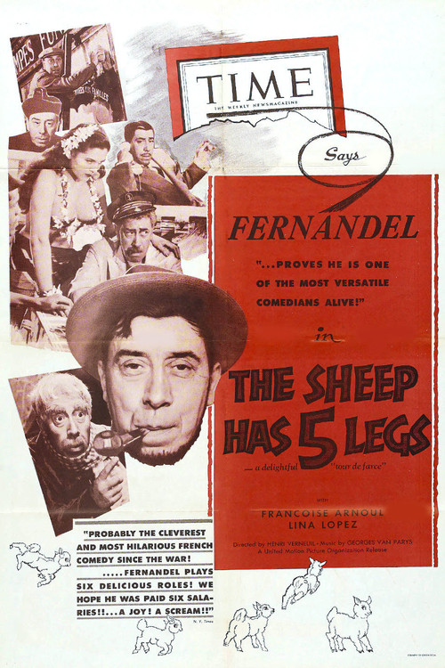 Movie poster for The Sheep Has Five Legs (1954)