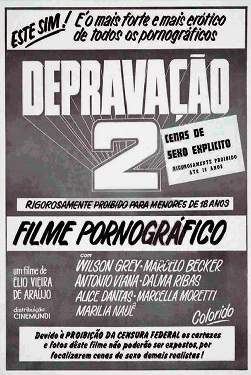 Movie poster for Depravação II (1982)
