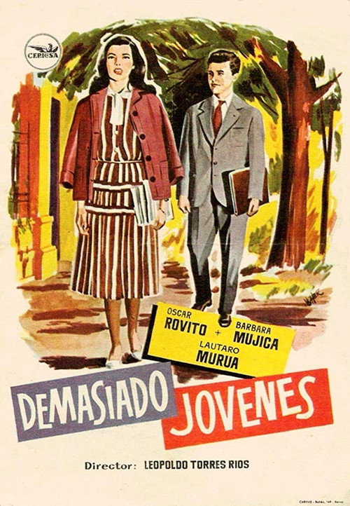 Movie poster for Demasiado jóvenes (1958)