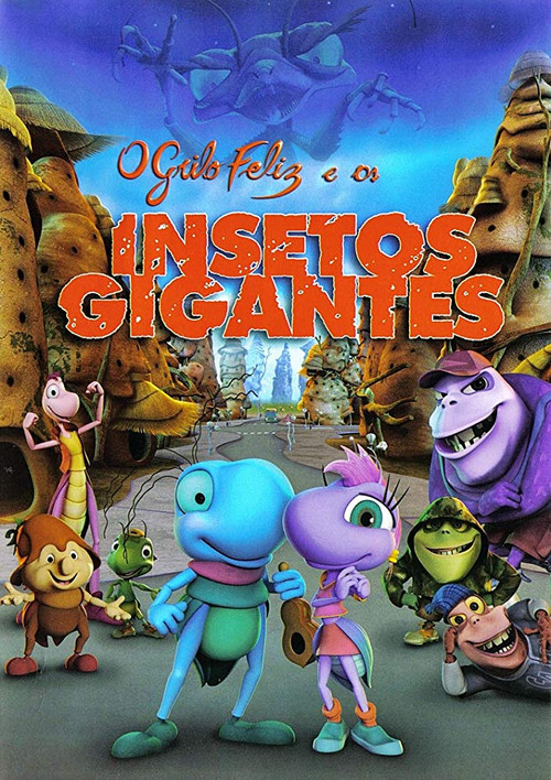 Movie poster for The Happy Cricket and the Giant Bugs (2009)