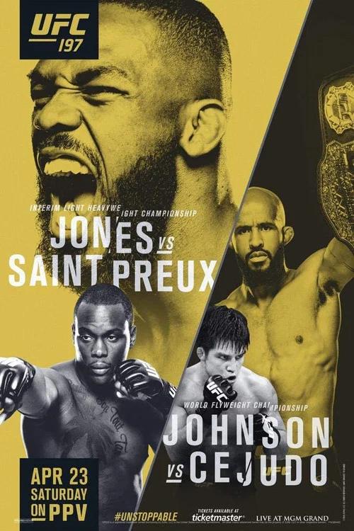 Movie poster for UFC 197: Jones vs. Saint Preux (2016)