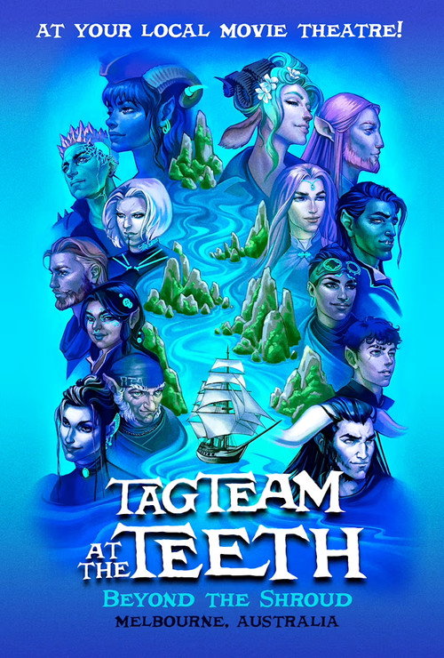 Movie poster for Critical Role Live: Tag Team at the Teeth – Beyond the Shroud (2025)