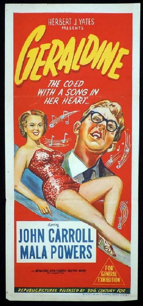 Movie poster for Geraldine (1953)