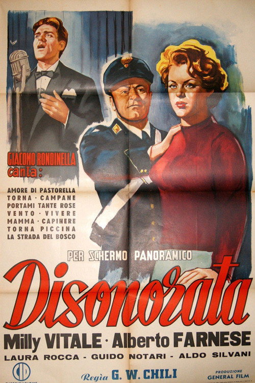 Movie poster for Disonorata - Senza colpa (1954)