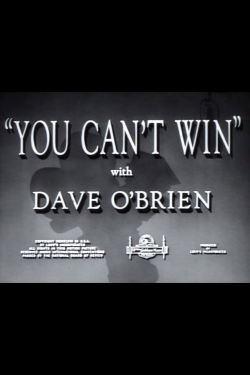 Movie poster for You Can't Win (1948)