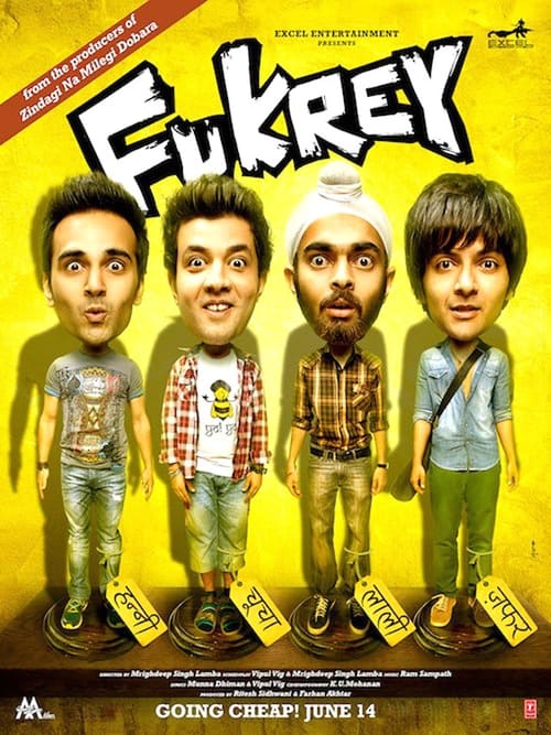 Movie poster for Fukrey (2013)