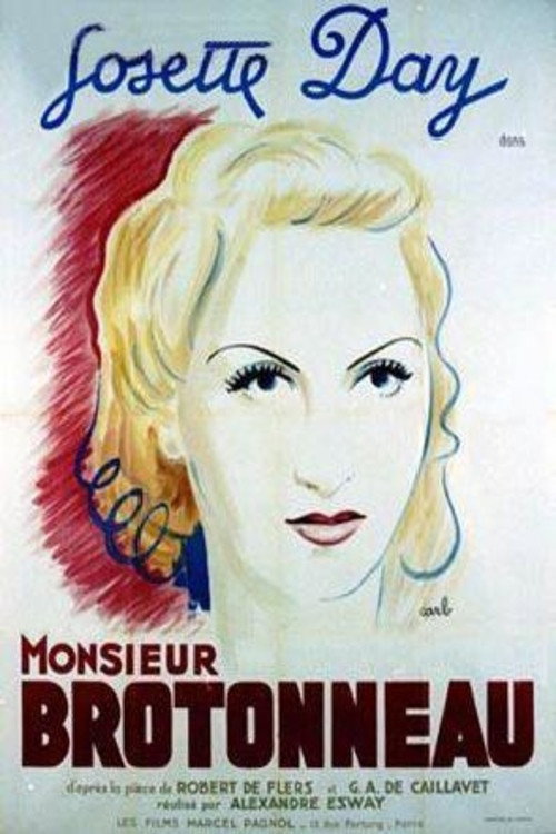 Movie poster for Monsieur Brotonneau (1939)