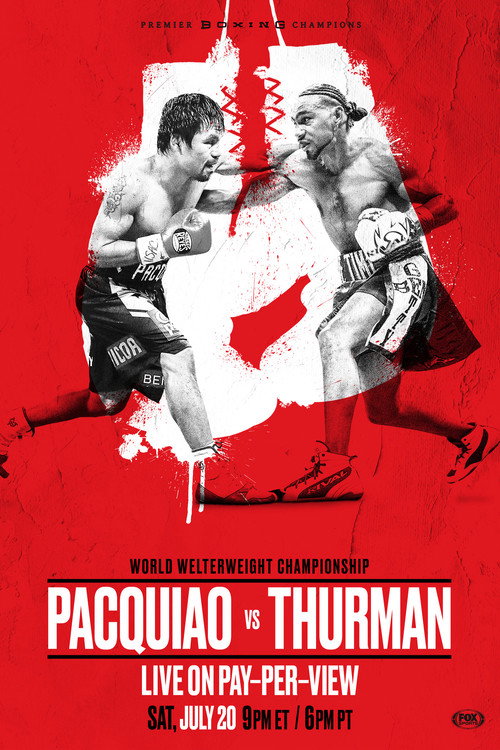 Movie poster for Manny Pacquiao vs. Keith Thurman (2019)