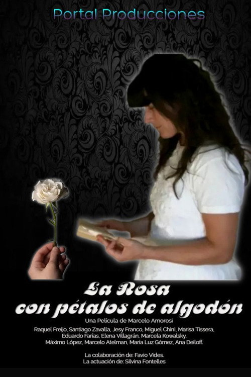 Movie poster for La rosa con pétalos de algodón (2023)