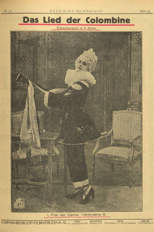 Movie poster for Das Lied der Colombine (1918)