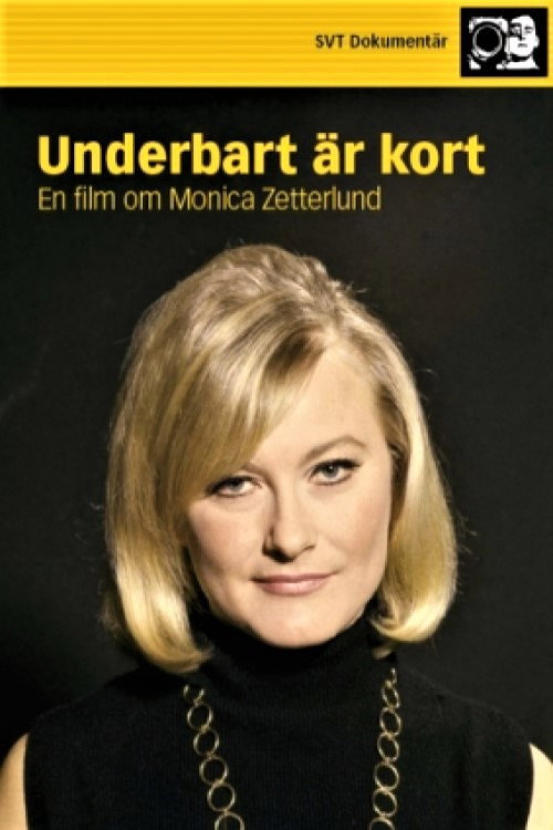 Movie poster for Underbart är kort - En film om Monica Zetterlund (1989)