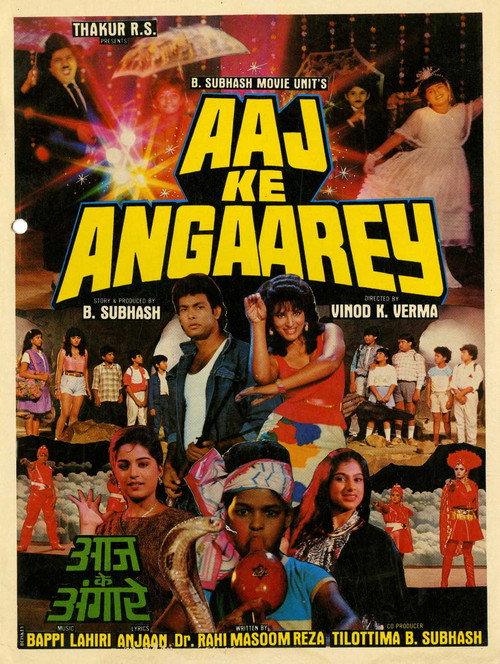 Movie poster for Aaj Ke Angaarey (1988)