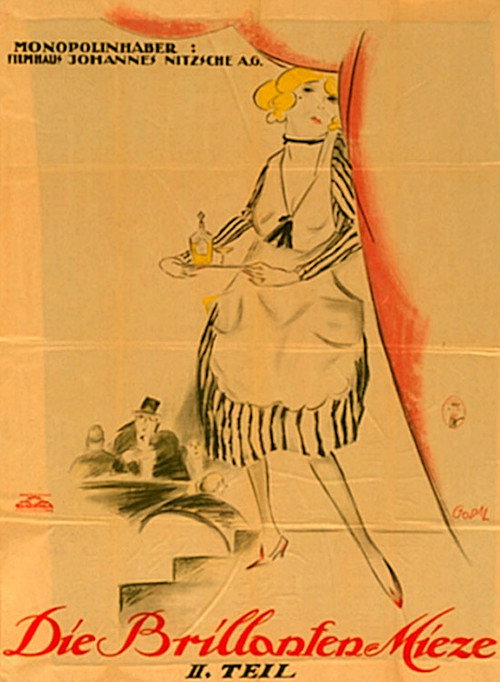 Movie poster for Die Brillantenmieze, 2. Teil (1921)